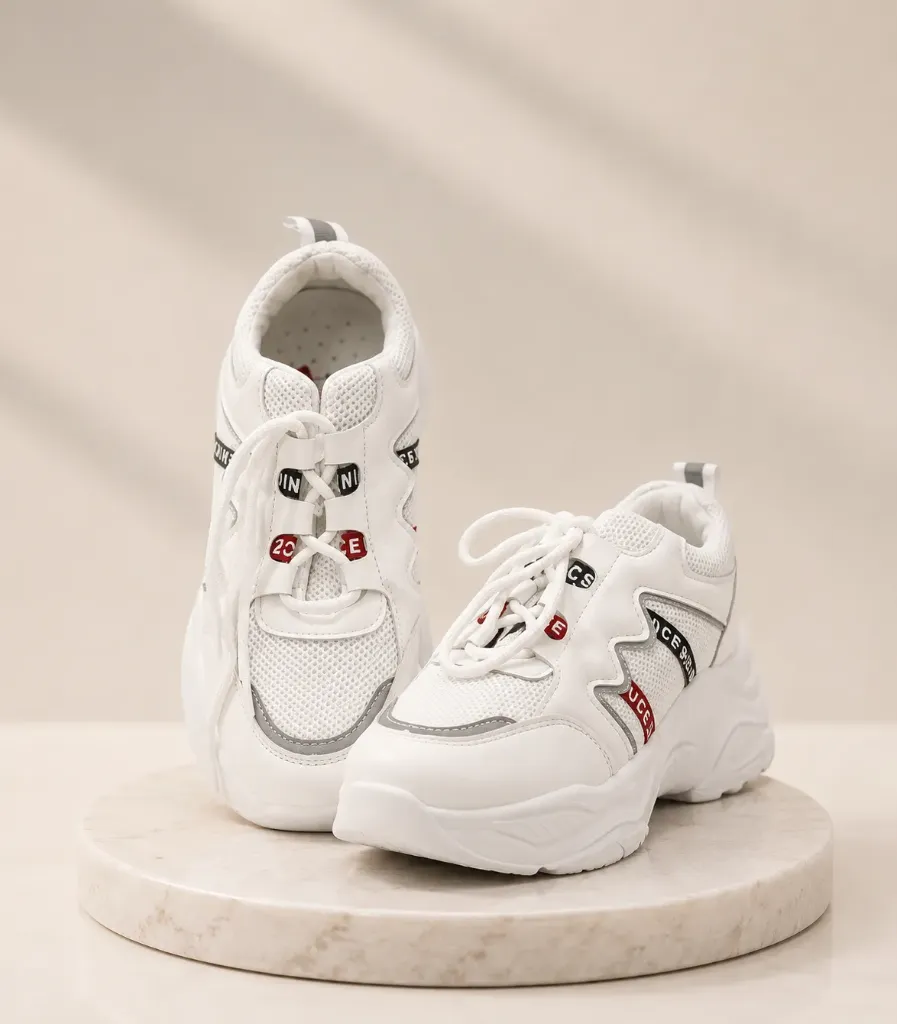 Pure White Chunky Runner (41)